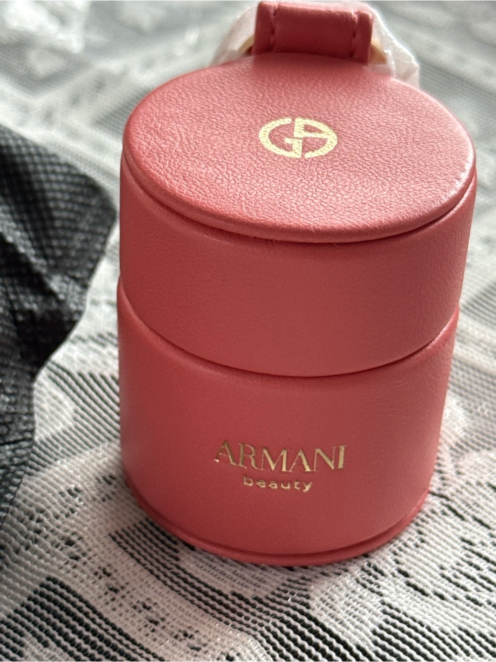 Giorgio Armani Beauty Pink Travel Case